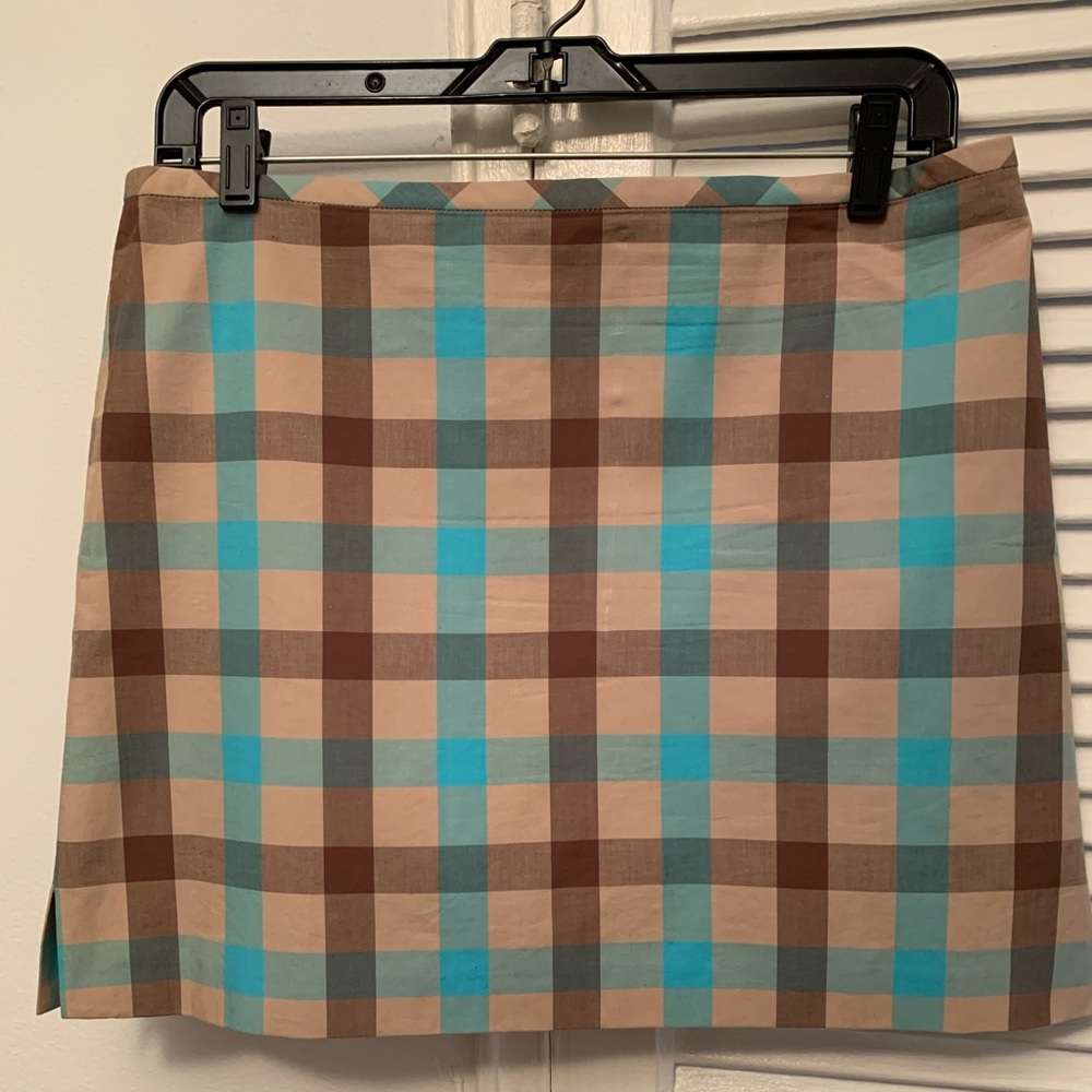 BCBG- Plaid Mini Skirt sz 8